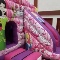 Princess Bouncy Castle Front Slide 12x17ft