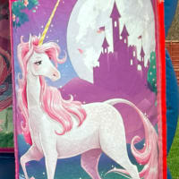 12ft X 12ft Blue And Red Castle -unicorns Theme