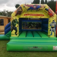 Super Hero Slide Bouncy Castle