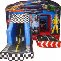 Premium Racing Car Bouncy Castle Slide