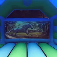 Unicorn Disco Bouncy Castle