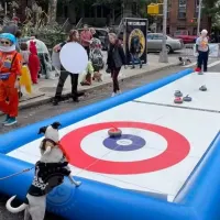 Inflatable Curling Ice Rink Game Hire