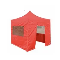 Commercial Grade Pop Up Gazebo Tent & Frame (4 Sides, Valance And Roof) 3x3m