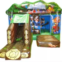 Premium Tree House Bouncy Castle Slide