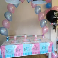 Helium Filled Table Balloon Arch