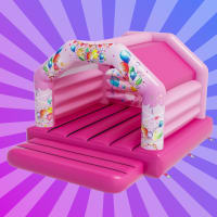 Pink Party Time Bouncy Castle Hire Donington, Bicker, Swineshead