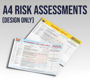 A4 Risk Assessments - Design Work Only - Not Printed