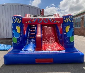 5ft6 Platform Slide Red Blue