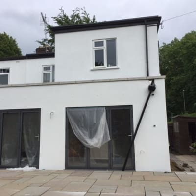 Flat Roof Extension/re-render