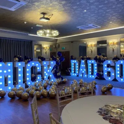 Sequin Curtain And Balloon Display For Hire In Greenwich