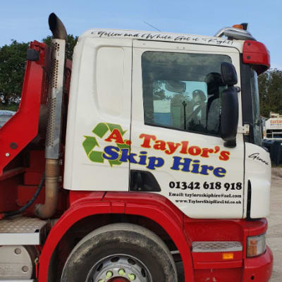 The Cab Of Our Redhill And Reigate Skip Lorry