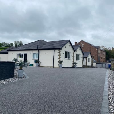 Resin Bound Driveway In Old Denaby, Doncaster, Another Superb Colour Blend By Vuba In Ocean Grey