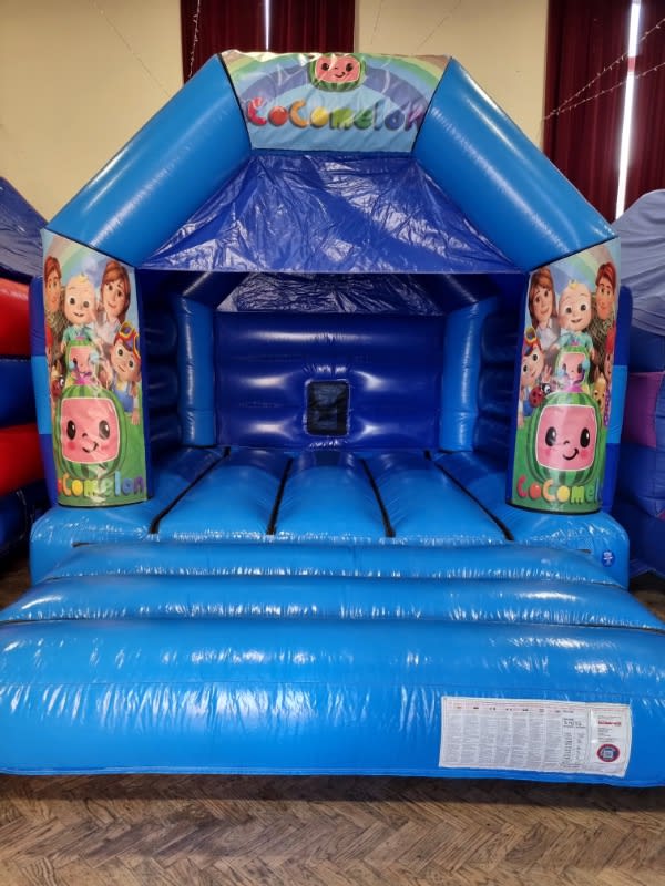 Blue Bouncy Castle Inflatable and Soft Play Hire Redcar