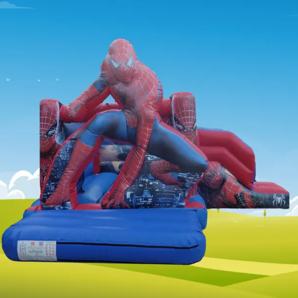 3d Spiderman Bouncy Castle