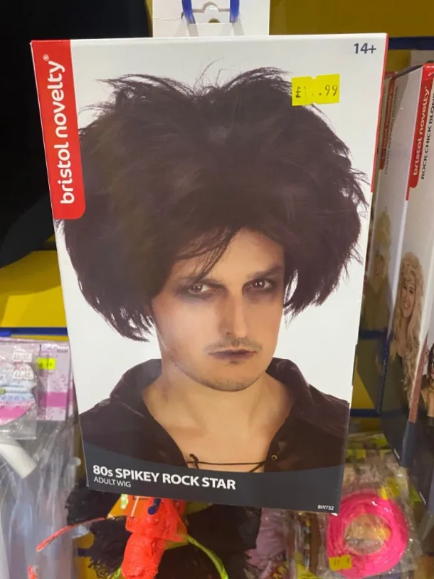 80s Spikey Rockstar Wig