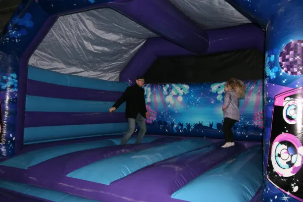 Large Adult Disco Bouncy Castle