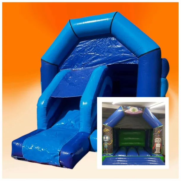 Robots And Aliens Blue Front Slide