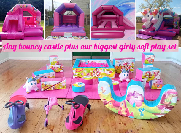 Girliest Pink Party Package With Ride-ons