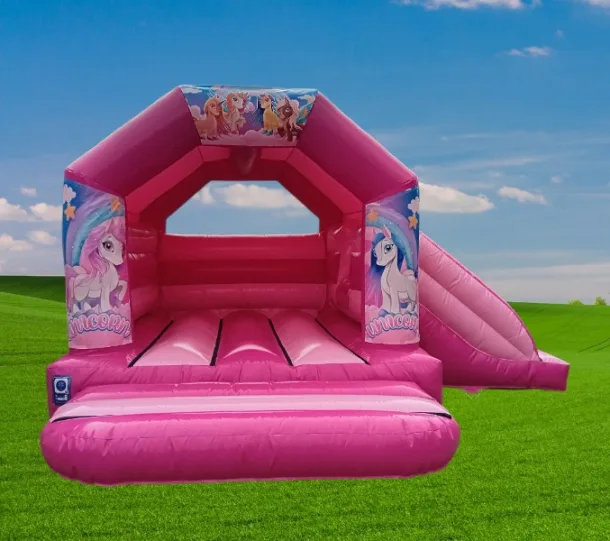 Pink Themed Side Slide - Unicorn And Ponies