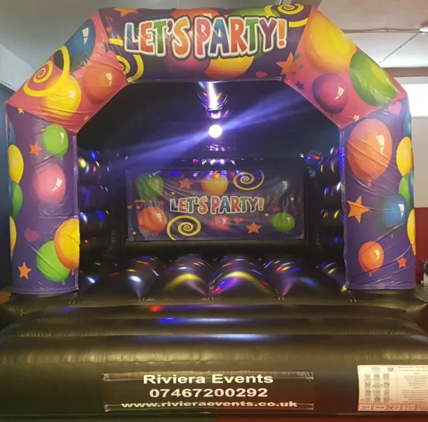 Lets Party Disco Bouncy Castle