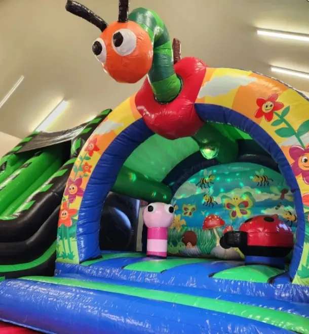 Hungry Caterpiller  Disco Activity Bouncy Castle