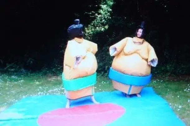 Sumo Suits Including Mats 10ftx10ft