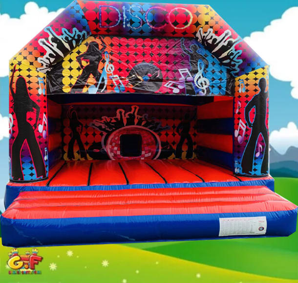 Adult Childrens Red Blue Disco Theme Castle