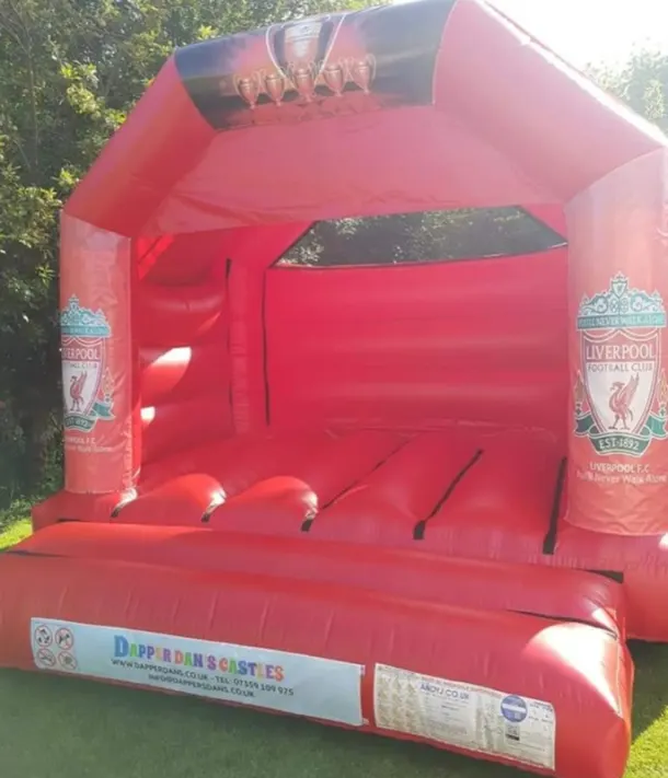 Red Liverpool Bouncy Castle