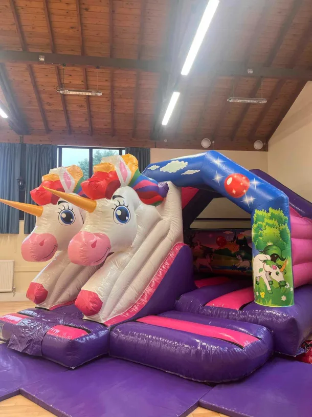 Unicorn Combi Slide Castle