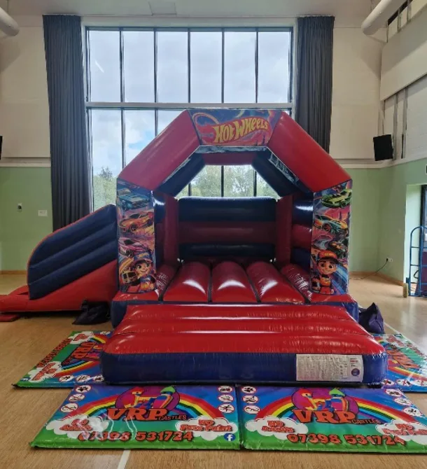 Hot Wheels Red And Blue Velcro Side Slide