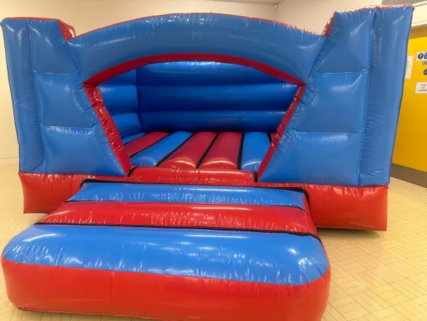 Red And Blue Low Height Bouncy Castle