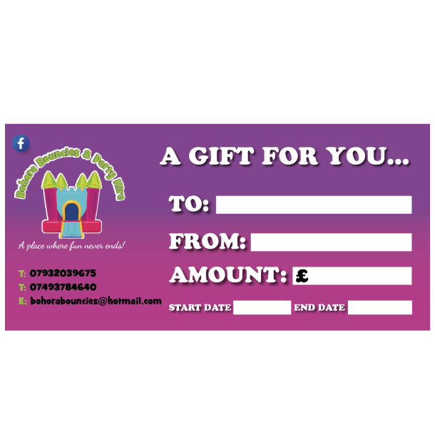 150 Pound Gift Voucher