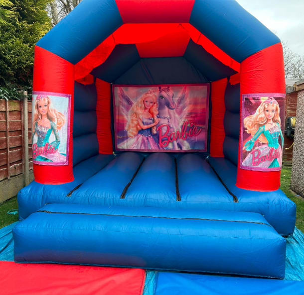 12ft X 12ft Blue And Red Castle - Barbie Theme