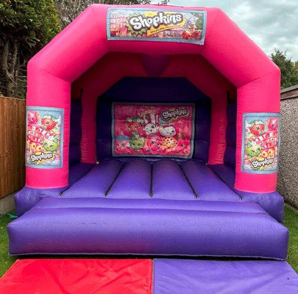 15ft X 12ft Pink And Purple Castle - Shopkins Theme