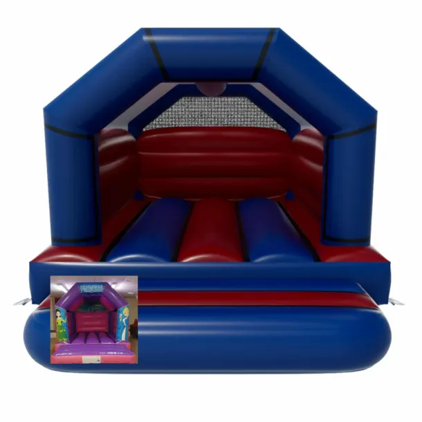 Blue And Red Themed Bouncy Castle - Princess