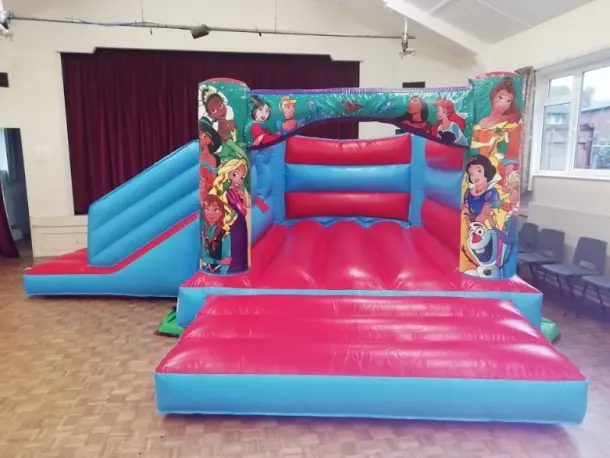 Red Princess Bounce And Slide Bouncy Castle