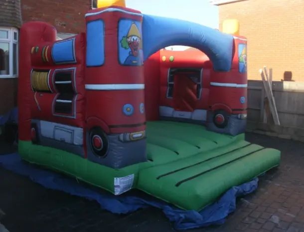 Fireman Sam Fire Engine Bouncy Castle With Slide