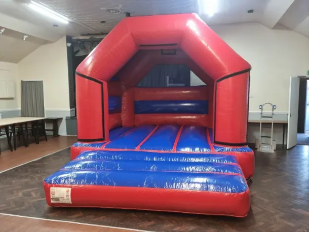 12 X 14ft Red And Blue Disco Bouncy Castle