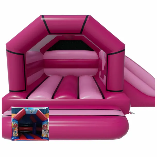 Pink Themed Side Slide - Farm Yard