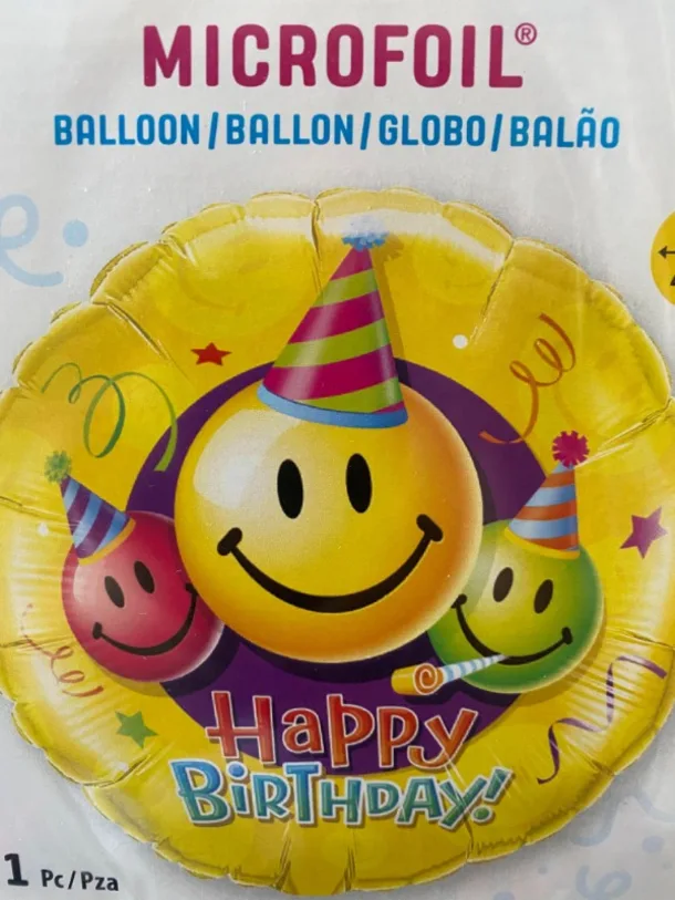 Party Hats Happy Birthday Helium Balloon