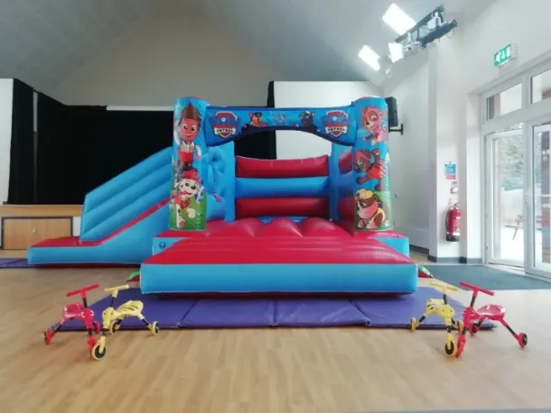 Red Paw Patrol Bounce And Slide Bouncy Castle