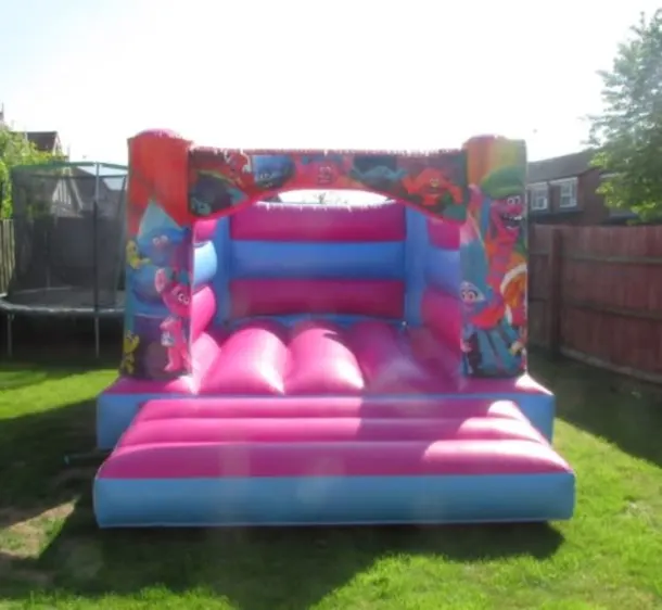 1p Pink Trolls H Style Bouncy Castle