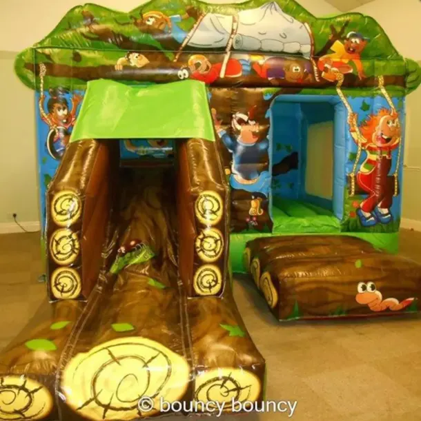 13ft By 20ft Exclusive Deluxe Tree House Bouncy Castle With Slide