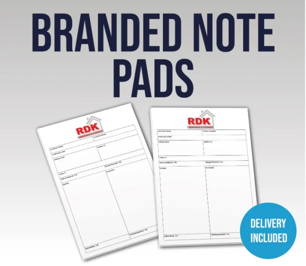 A4 Branded Desk Note Pads, Set Of 4, 8, Or 16 Pads