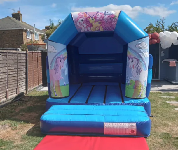 Junior Unicorns Themed Bouncy Castle 9x11