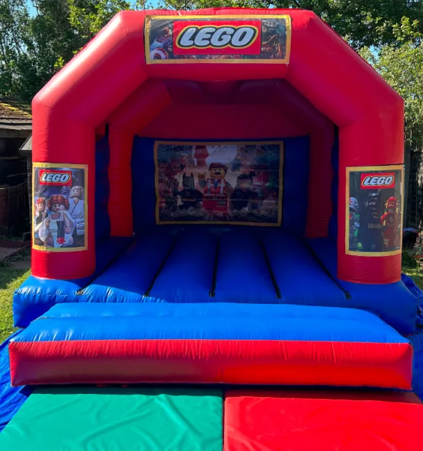 15ft X 12ft Blue And Red Castle - Lego Theme
