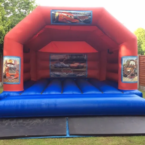 18ft X 15ft Blue And Red Castle - Cars Theme