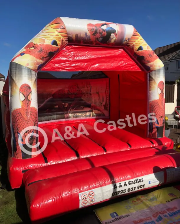 12ft X 12ft Red Castle - Spiderman Theme