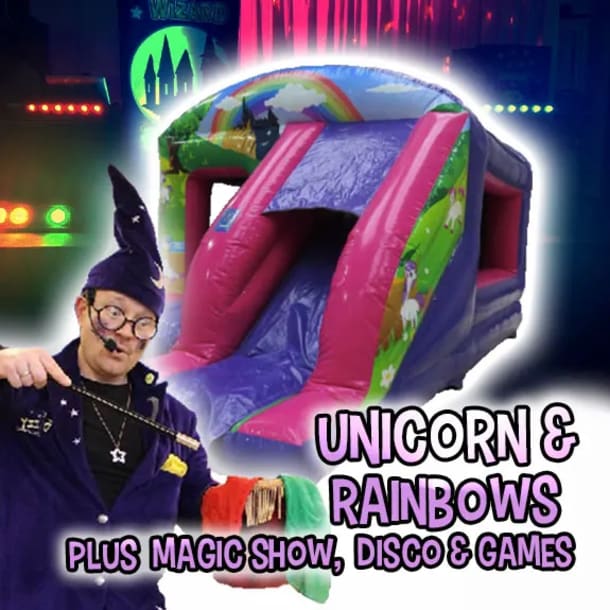 Unicorns With Rainbows And Magic Show Little Disco  Games - 2hr Package