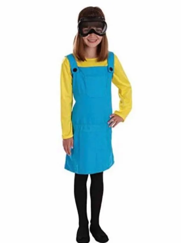 Little Welder Girl Pinafore Yellow Top And Goggles